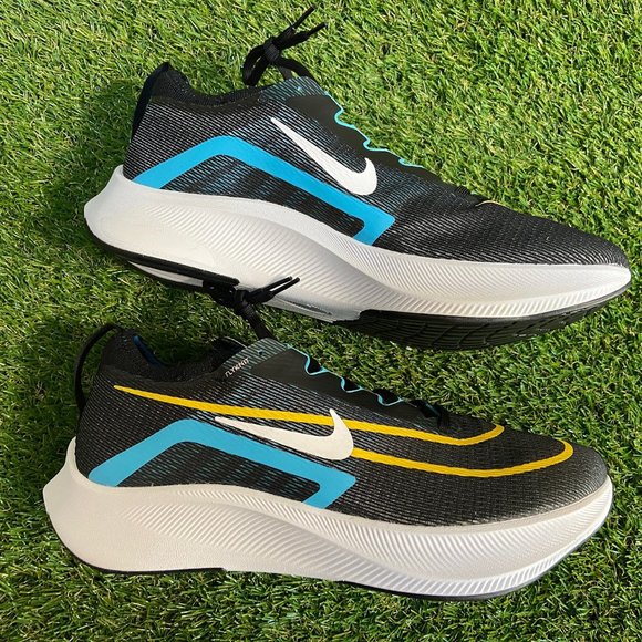 Nike Men\'s Zoom Fly 4 Running Shoes Size 12 Black Blue White CT2392-003 NEW main image 5